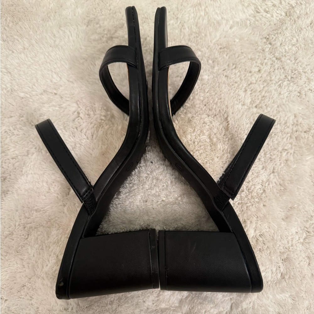 Elegant Black Women's Block Heels - Picture 6 of 10